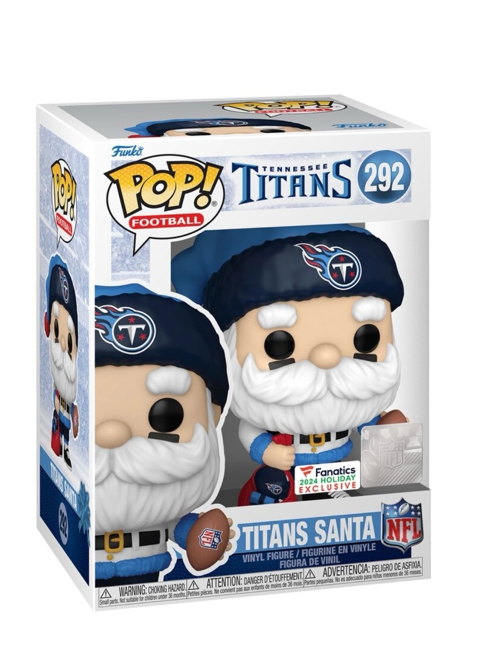 Tennessee Titans Santa Funko Pop! 2024 Fanatics Exclusive Vinyl Figure